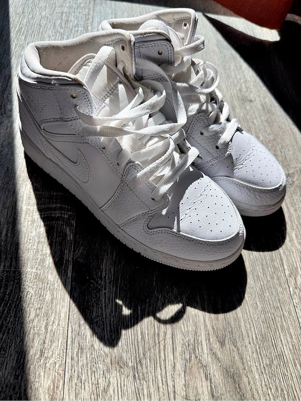 Nike White High-Top Sneakers